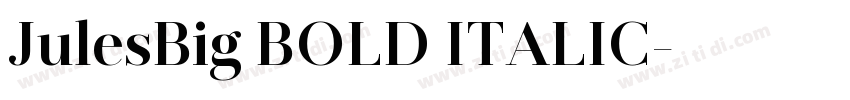 JulesBig BOLD ITALIC字体转换